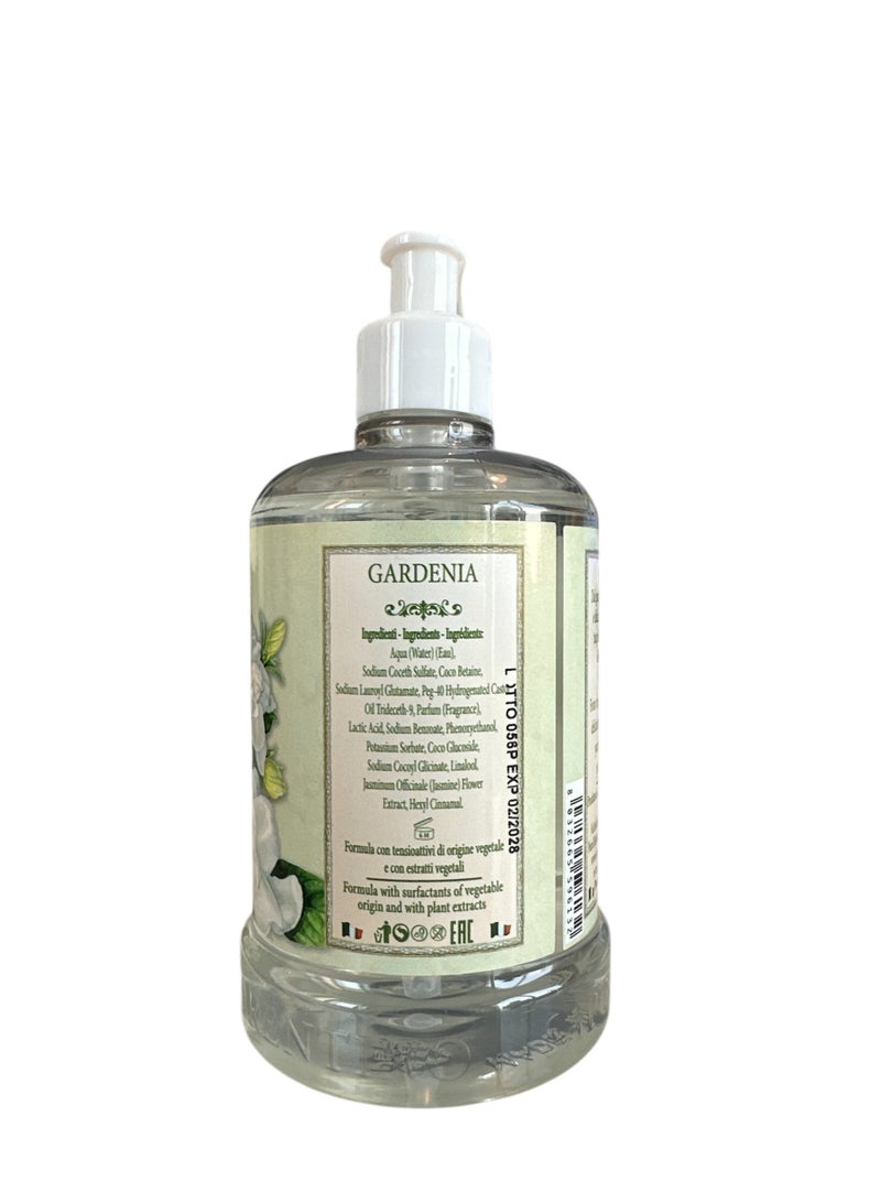 SAPONIFICIO ARTIGIANALE FIORENTINO Gardenia Liquid Soap (500ml) - Image 3
