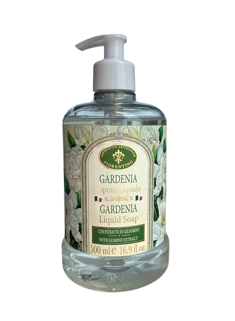 SAPONIFICIO ARTIGIANALE FIORENTINO Gardenia Liquid Soap (500ml) - Image 1