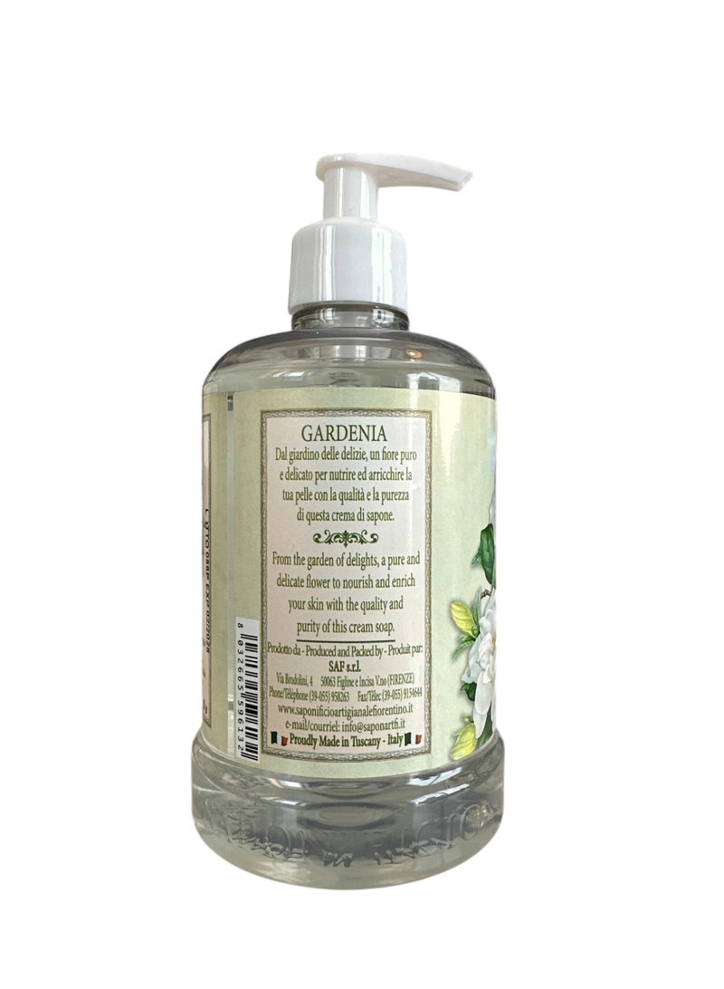 SAPONIFICIO ARTIGIANALE FIORENTINO Gardenia Liquid Soap (500ml) - Image 4