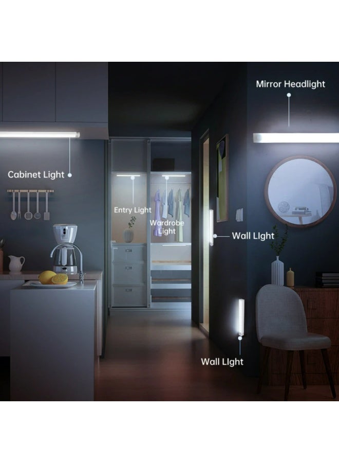 Night Lights Wireless LED Motion Sensor Lamp USB Rechargeable Magnetic Portable Wardrobe Bedside Closet Kitchen Aisle Detector - Image 2
