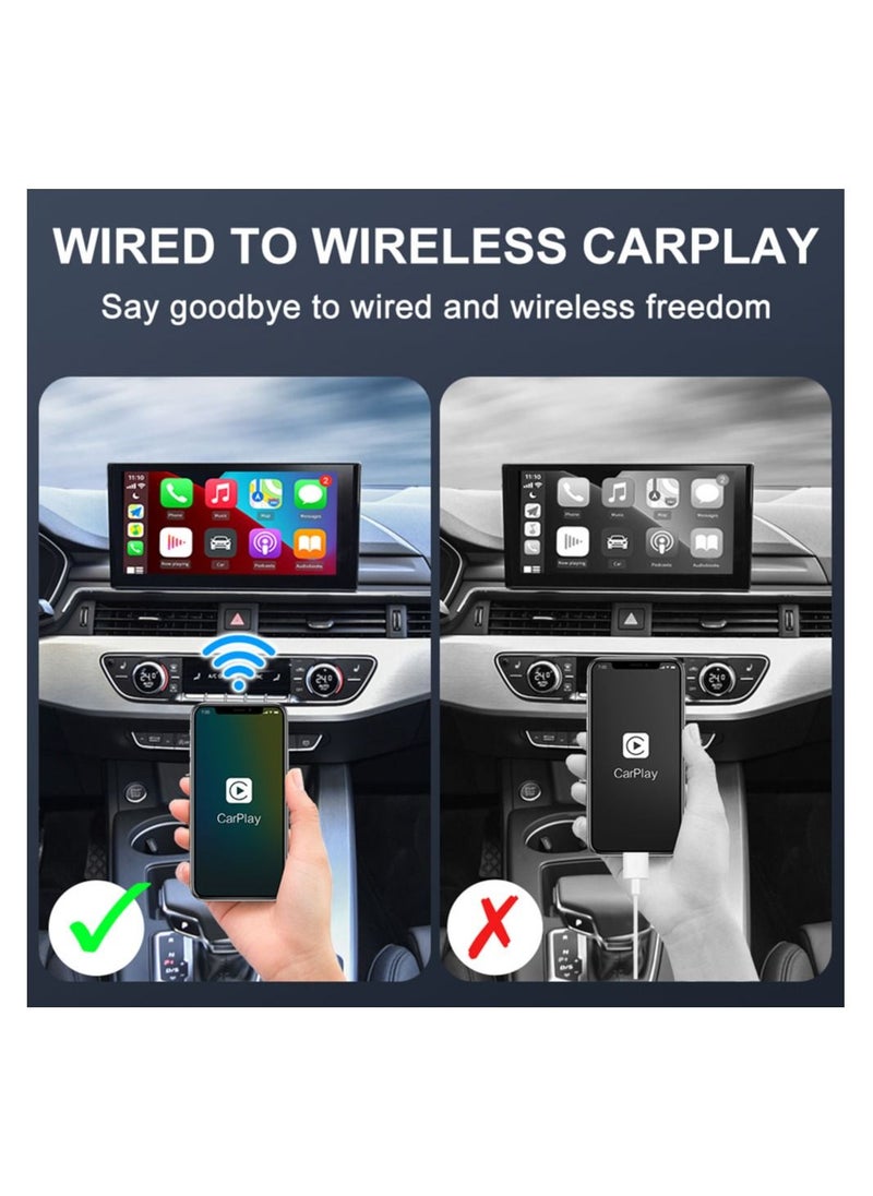 Generic - 4.0 Wireless Android Auto CarPlay Adapter CarPlay Dongle Auto Connect for Volkswagen Toyota Honda Audi Benz Mazd - Image 1