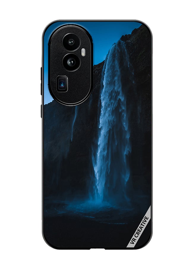 VR CREATIVE Protective Case Cover For Oppo Reno 10 Pro Plus Blue Waterfall Design Multicolour - Image 1