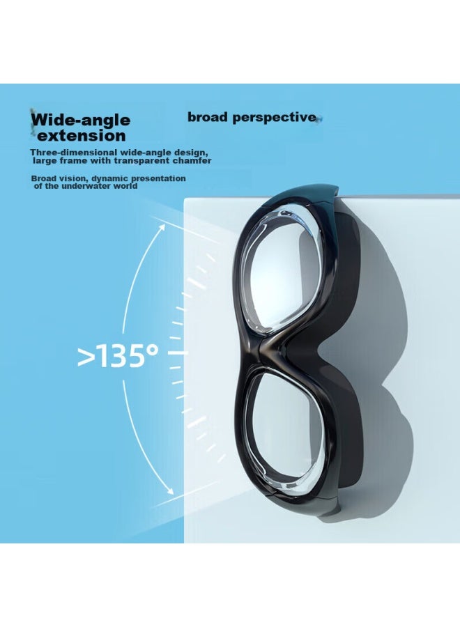 Jettiger Jiehu Swimming Goggles, High-definition Anti-fog Gl For Nearsightedness, Waterproof Diving Goggles For Men And Women, Adult Clear Lens Protective Eyewear - Image 3