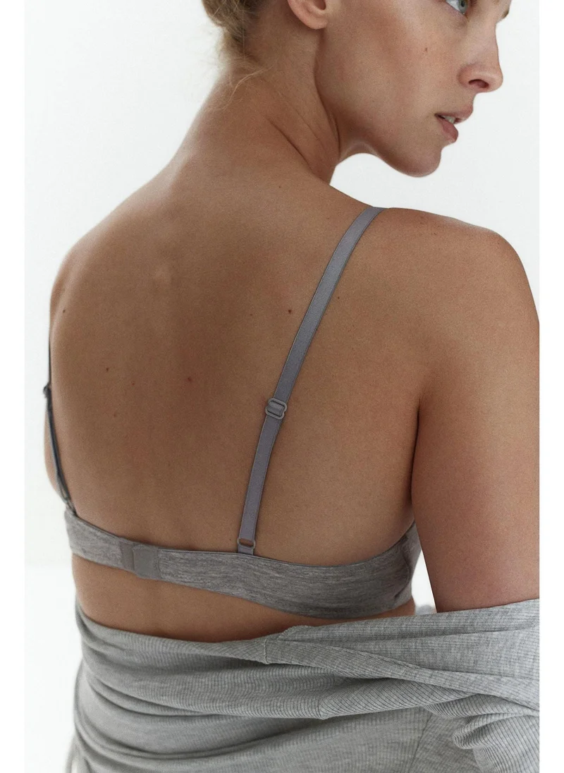 H&M 2-pack padded non-wired cotton bras