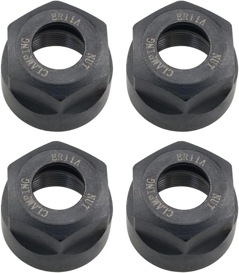 كلاراكو صواميل تثبيت كوليت M14 من Klarako مكونة من 4 قطع، صواميل تثبيت كوليت سداسية من خيط M14 لحامل ظرف الطحن CNC في المخرطة - Image 1