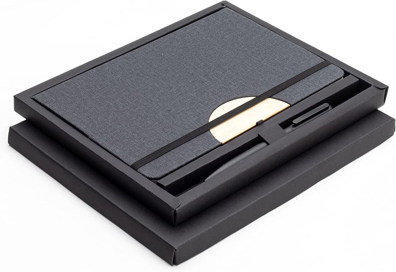 Eco-Neutral A5 Notebook and Pen Gift Set - Image 1