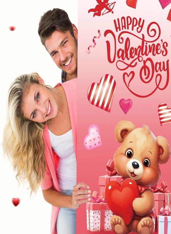 DERAYEE Happy Valentine's Day Door Cover Decorations - Image 4