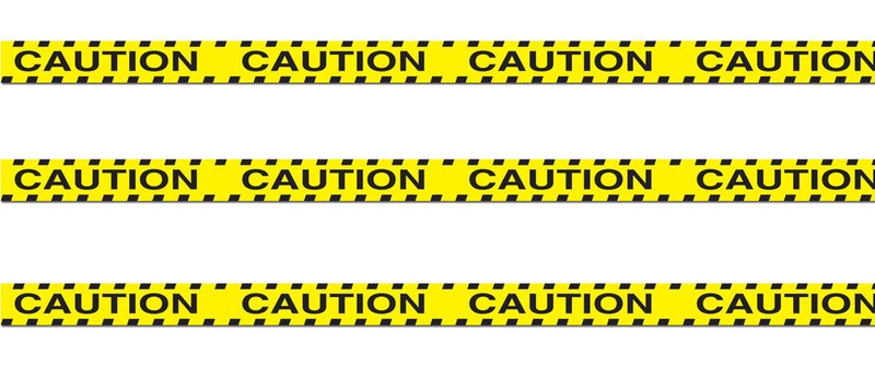 Beistle شريط تحذير لحفلات - مجموعة ملحقات مكونة من 3 قطع