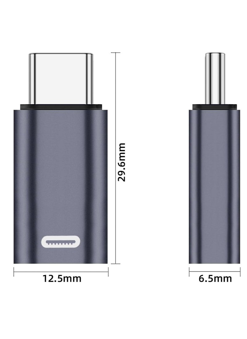 SYOSI - 2 Pack USB-C Male to Lightning Female Adapter, USB Type C to Lightning Connector for iPhone 15/15 Plus/15 Pro/15 Pro Max, iPad Air, Support PD Fast Charging and Data Transfer - Image 1