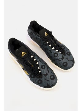 Adidas Women Lace Up Barricade Wide Sports Shoes, Black  - Image 4