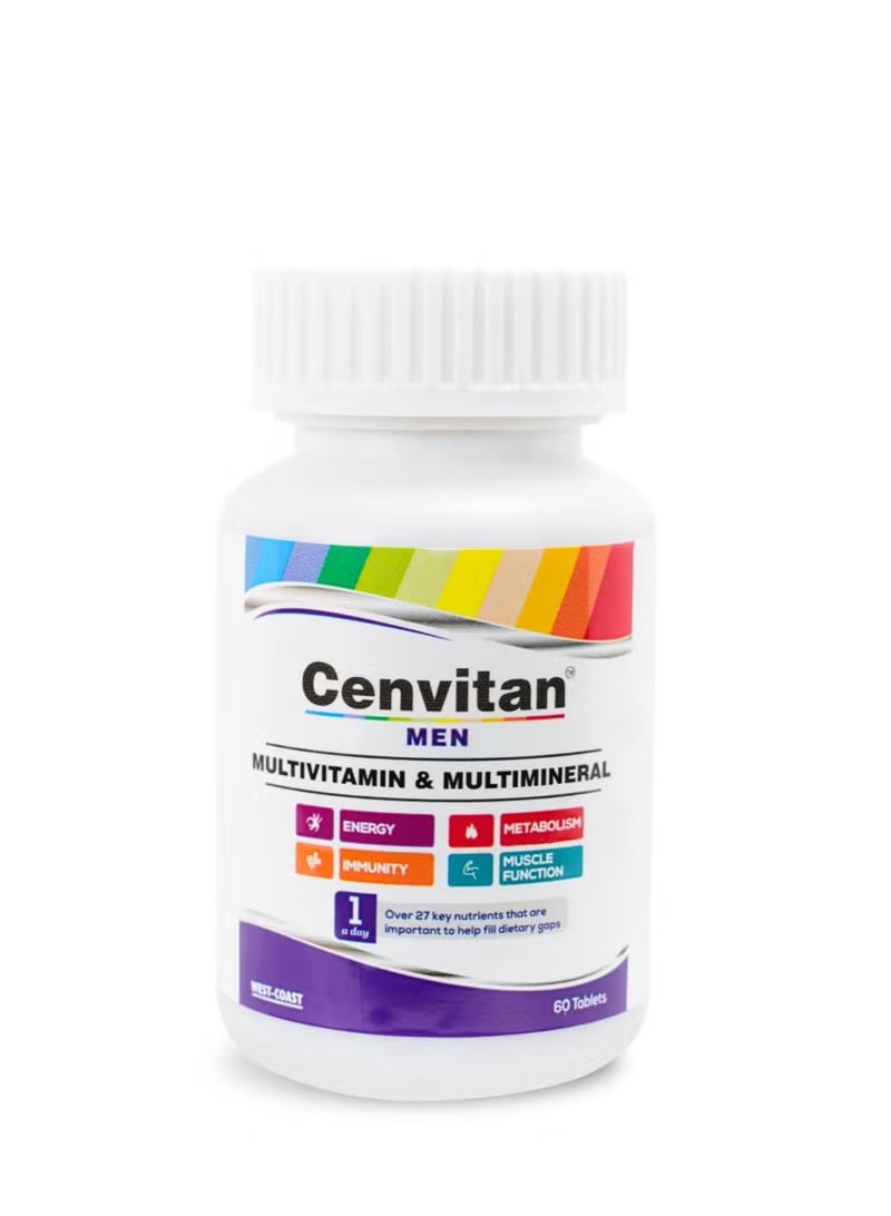 CENVITAN MEN Multi Vitamin and Minerals formula for men 60 TABLETS - Image 1