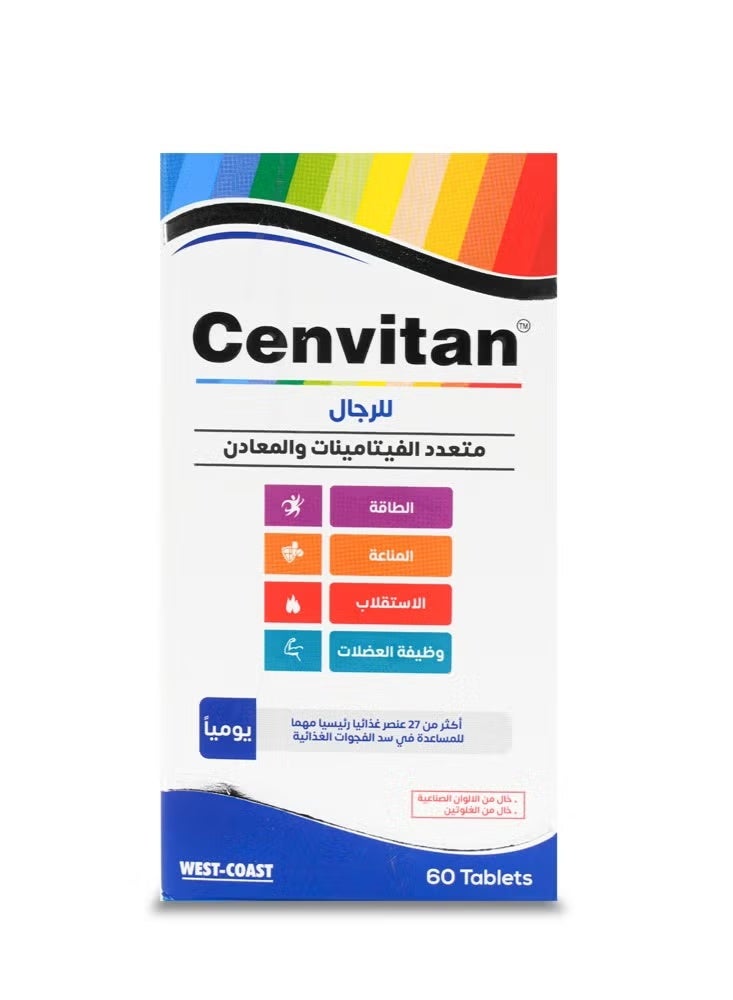 CENVITAN MEN Multi Vitamin and Minerals formula for men 60 TABLETS - Image 2