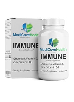 Ivory Caps Immune Support: Quercetin, Vitamin C, Zinc, Vitamin D3 60 capsules 