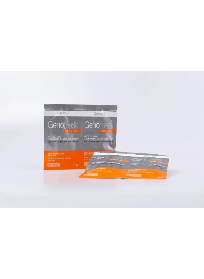 Genove  Genové Genomask Peel-Off Facial Mask with Vitamin C & Hyaluronic Acid | Purifying, Anti-Aging & Brightening Face Mask for Radiant Skin  | Best Price UAE