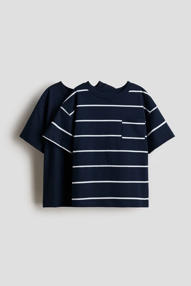 H&M 2-pack pocket-detail T-shirts
