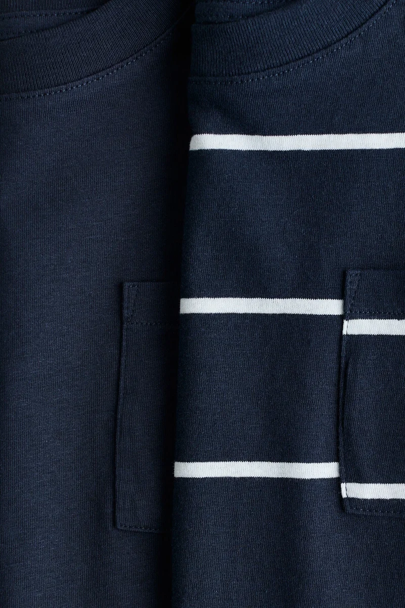 H&M 2-pack pocket-detail T-shirts