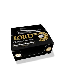 Lord Lord Platinum Straight Disposable Razors  Pack of 50 SingleBlade Razors for Precise Shaving 