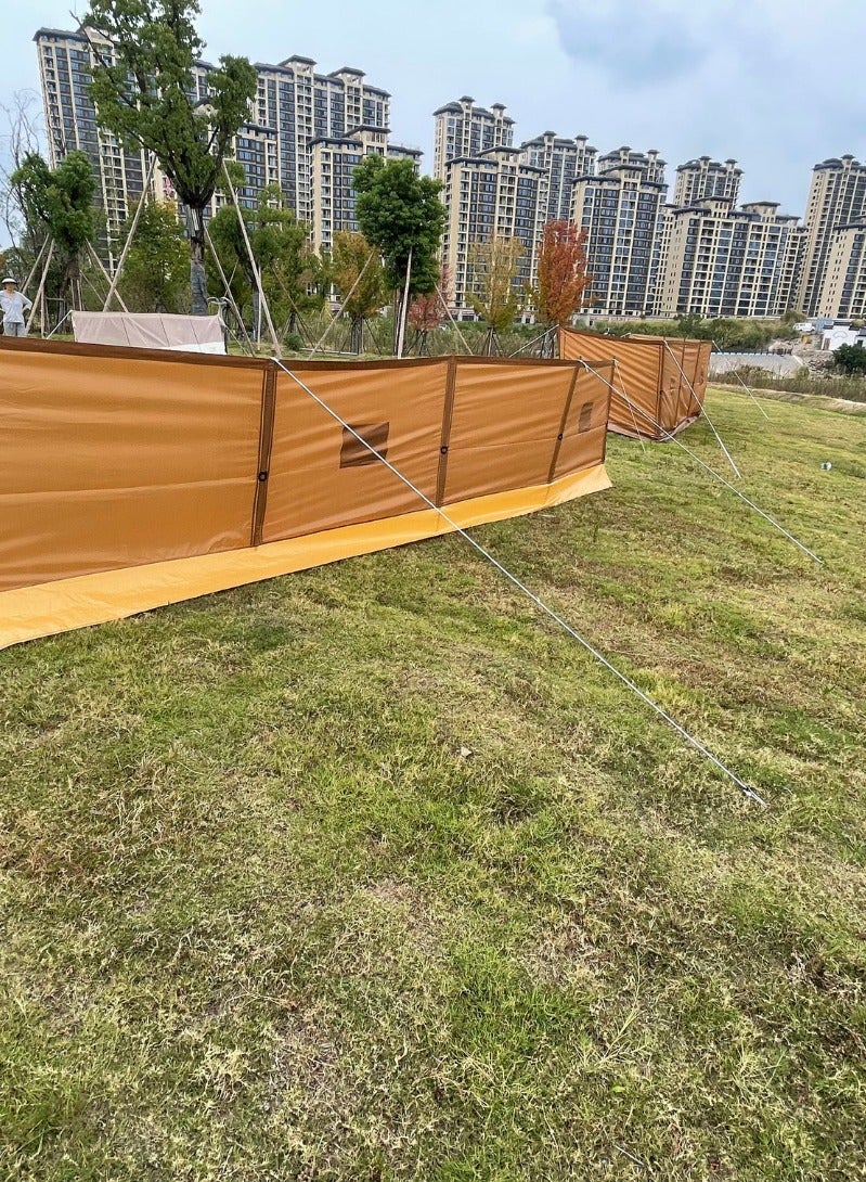 QQCAMP Outdoor Foldable Oxford  Camping Curtain Windscreen for Trip Durable Wind Protection - Image 4