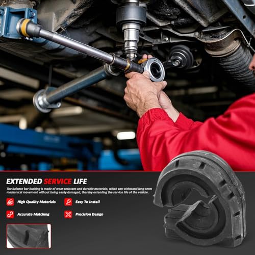 Bomunik 2PCS Suspension Stabilizer Bar Bushing 2007-2018 For BMW X5,X6,3.0si,4.8i,M,xDrive35i,xDrive40i,xDrive50i,4.4T Replacement # 33506865170 33556772082 33556776559 - Image 5