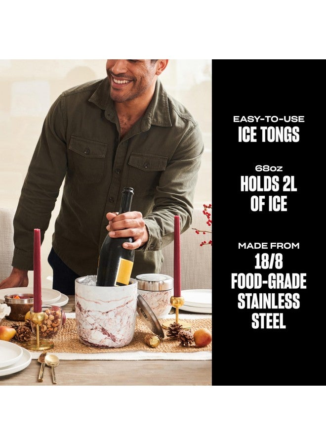 S'well S'well 67oz Stainless Steel Ice Bucket with Tongs - Triple-Layered Vacuum-Insulated, BPA-Free Barware  - Image 3