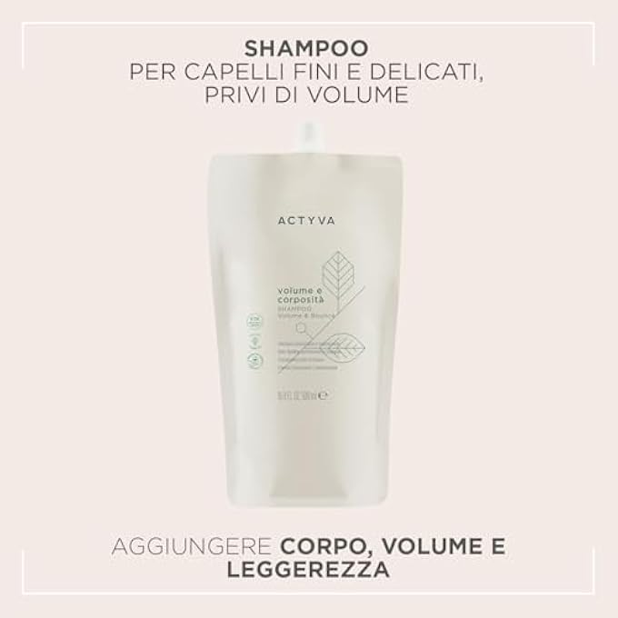 Kemon ACTYVA SHAMPOO FOR VOLUME AND FULLNESS FOR FINE HAIR WITH LINSEED SILICONE FREE 500 ML - Image 3