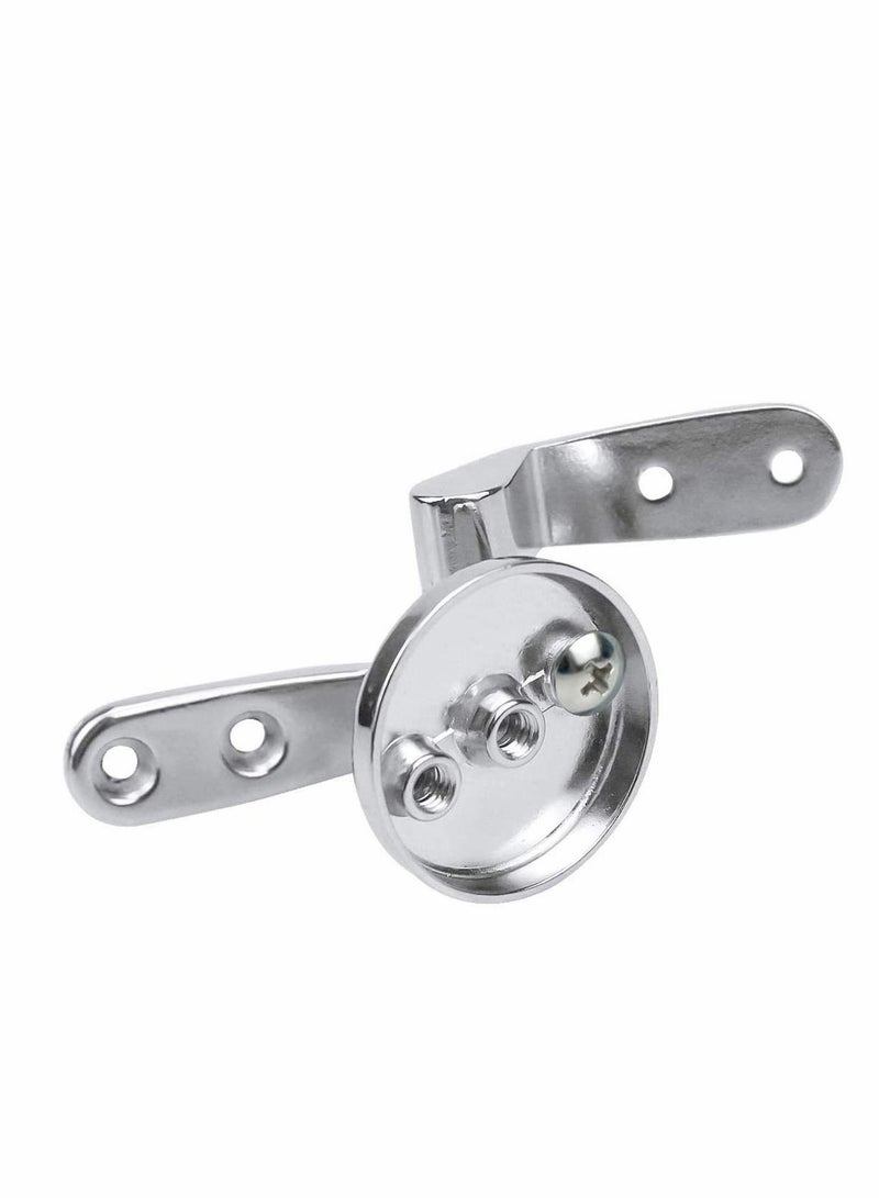Y&D Toilet Seat Hinges Fittings, Chrome Finished Fittings and Fixtures Perfect for Wooden Resin MDF Seats Universal Adjustable Zinc Alloy  - Image 5