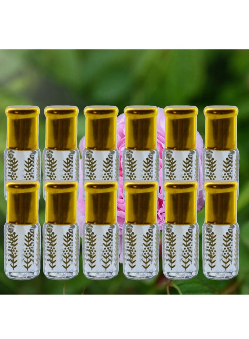 12 قطع عطر ورد هولاندي ثابت وفواح عبوة اقتصادية 3 مل