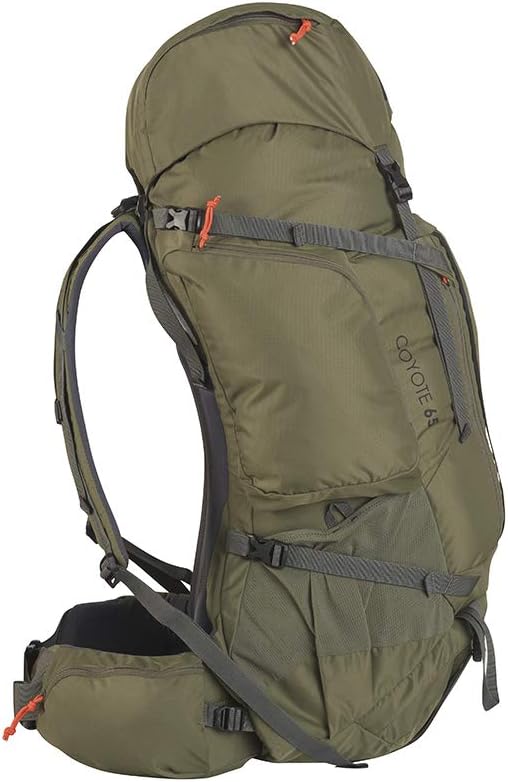 Kelty Coyote 60105 Liter Internal Frame Backpack  Hiking Backpacking Travel Hydration Compatible Fully Adjustable 65L  Dark Olive - Image 5
