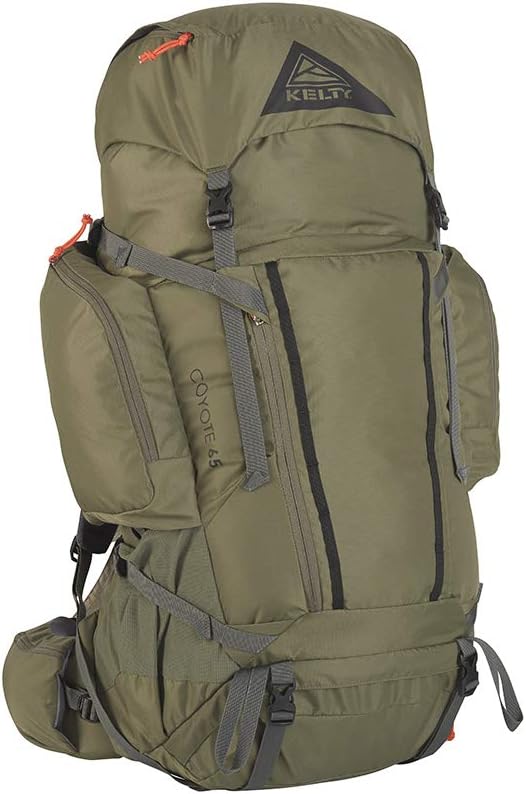 Kelty Coyote 60105 Liter Internal Frame Backpack  Hiking Backpacking Travel Hydration Compatible Fully Adjustable 65L  Dark Olive - Image 1