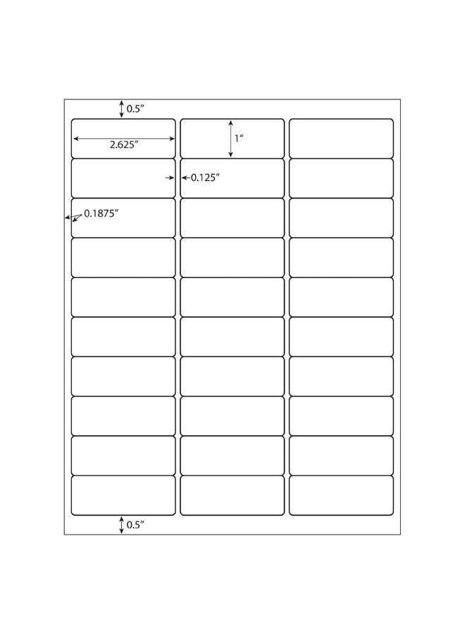 9527 Product 10 UP Sticker Labels, 2x4 inches FBA Shipping Address Labels for Laser/Ink Jet Printer, 30 Sheets Total 300 Labels - Image 2