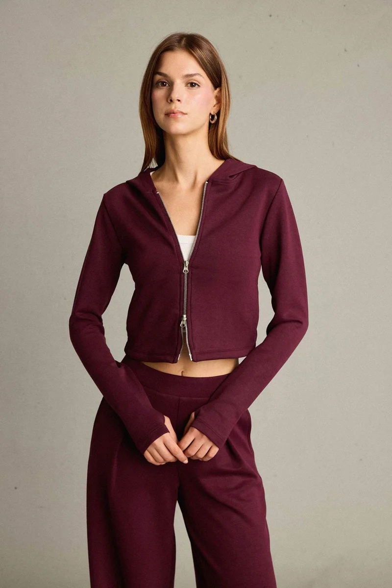 ديفاكتو Hooded modal Cardigan