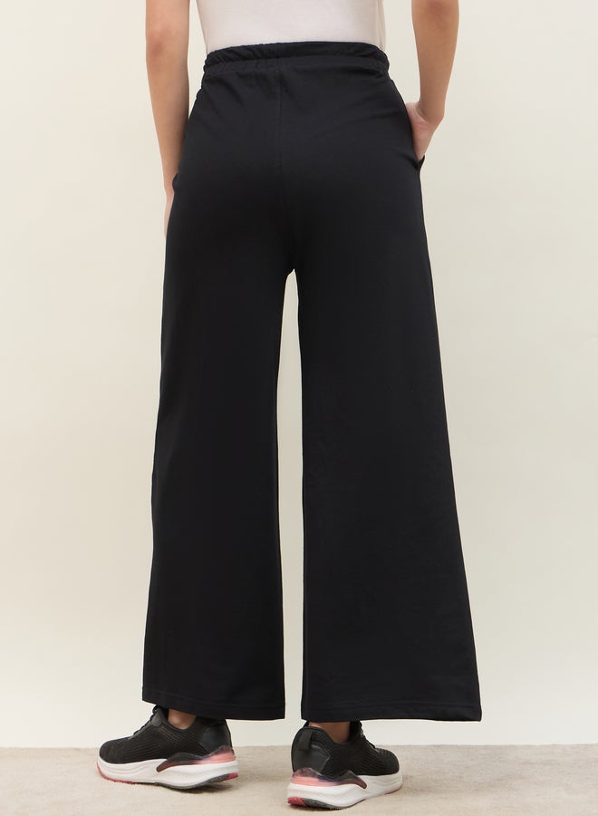 Styli Styli Solid Straight Leg Joggers with Drawstring  - Image 5
