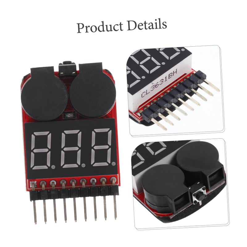 Low Voltage Alarm Digital Lithium Battery Monitor Tester With LED Indicator - Image 5