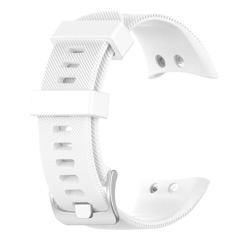 erorex For Garmin Forerunner 45 / 45S / Swim 2 Twill Solid Color Silicone Watch Band(White) - Image 3