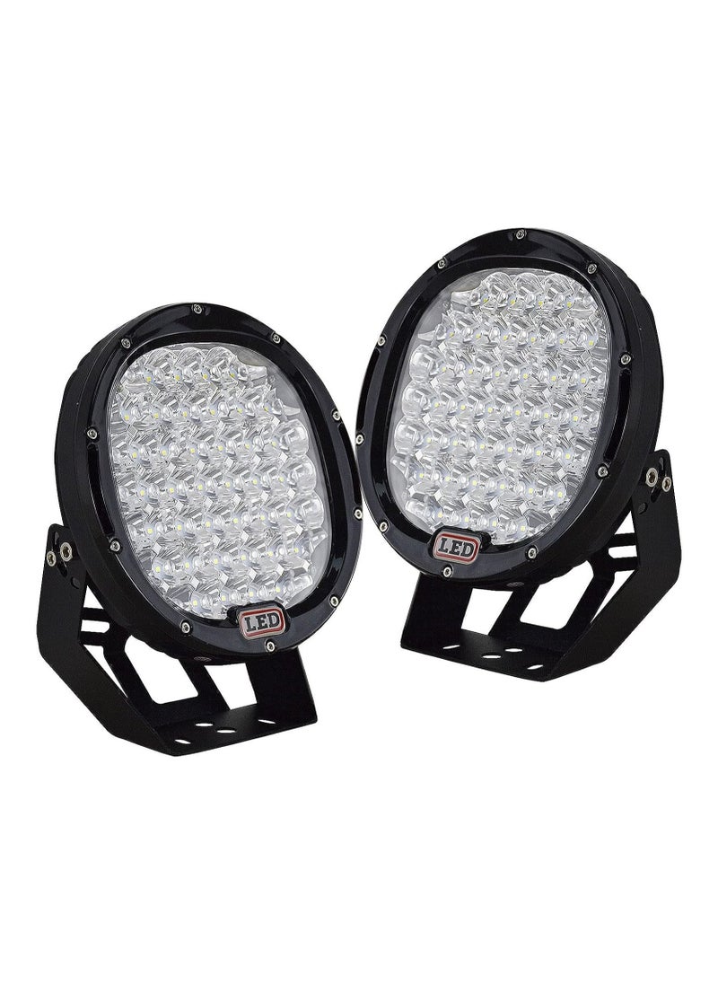 Toby's 9 Inch 96W Black Spot Round Led Work Light Bar Off Road Lights Fog Driving Roof Bar Bumper for SUV Boat Jeep Lamp(Black)  - Image 1