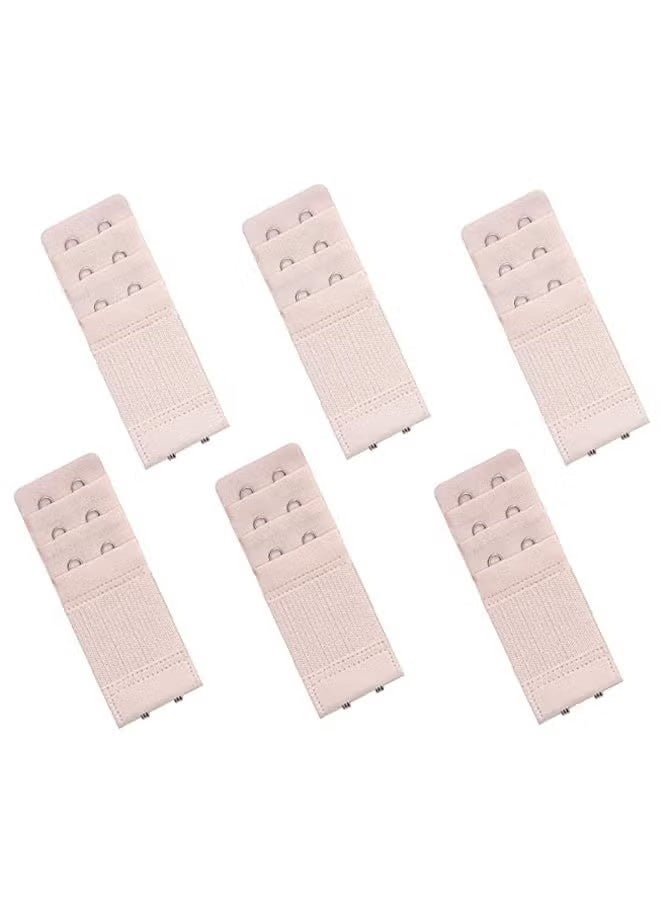 Women Bra Extenders Elastic Bra Strap Extenders 3 Rows /2 Hooks （color of skin） - Image 1