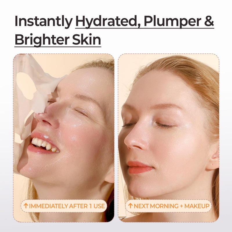 MOTHER MADE أقنعة الوجه المرطبة المضادة للشيخوخة من MOTHER MADE بمادة المخاط من الحلزون 20 قطعة، مع الكولاجين، النياسيناميد 2%، السكوالان، قناع للوجه للبشرة الجافة والحساسة، هدايا صغيرة، العناية الذاتية، العناية بالبشرة الكورية - Image 4