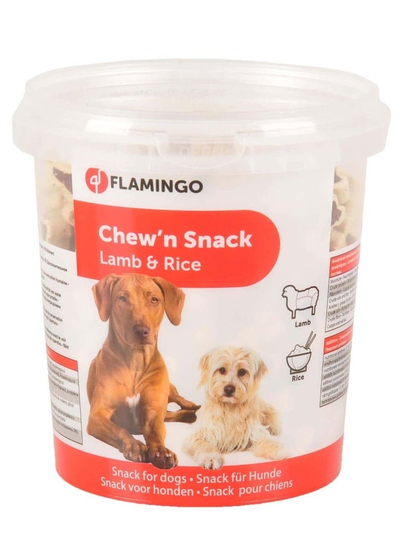 Flamingo Chew'n Snack Lamb & Rice Dog Treats 500G