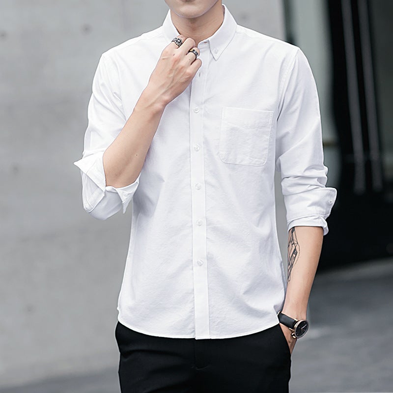 2021 Mens Fall Work Shirt Long Sleeve Durable Navy - Image 5