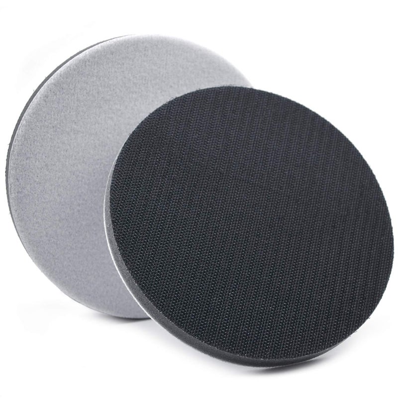 POLIWELL 6 Inch (150mm) Interface Pad Hook and Loop Soft Sponge Cushion Buffing Pads, 2 Pack - Image 1