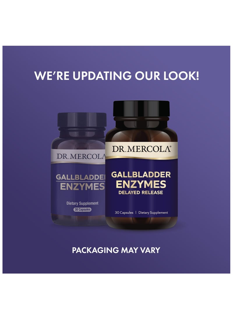 Dr. Mercola - Gallbladder Enzymes - Delayed Release - 30 capsules - Dietary Supplement - Image 1