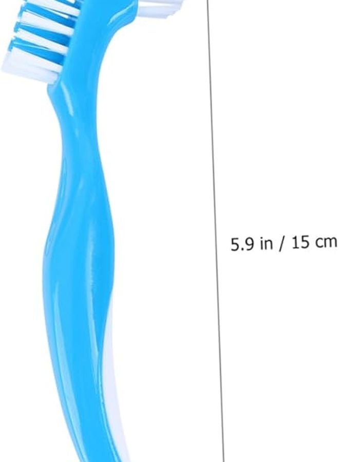 5pcs Portable Denture Toothbrush Set Easy to Clean Comfortable Brush for Stains - Image 3