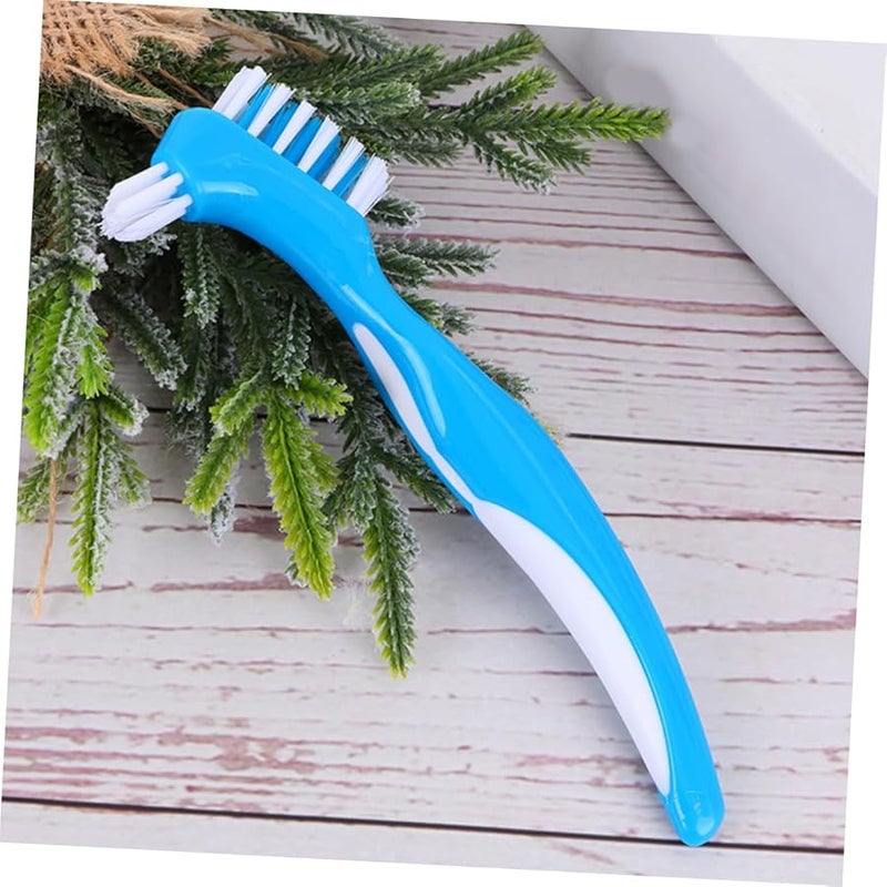 5pcs Portable Denture Toothbrush Set Easy to Clean Comfortable Brush for Stains - Image 5