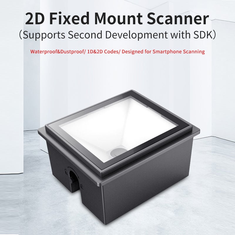 Embedded 1D 2D QR Barcode Scanner Module CMOS Image Auto-scan Wired Fixed Mount Bar Code Reader Support Screen Scan Compatible with Linux Windows Android Mac for Access Control Supermarket Lockers - Image 2