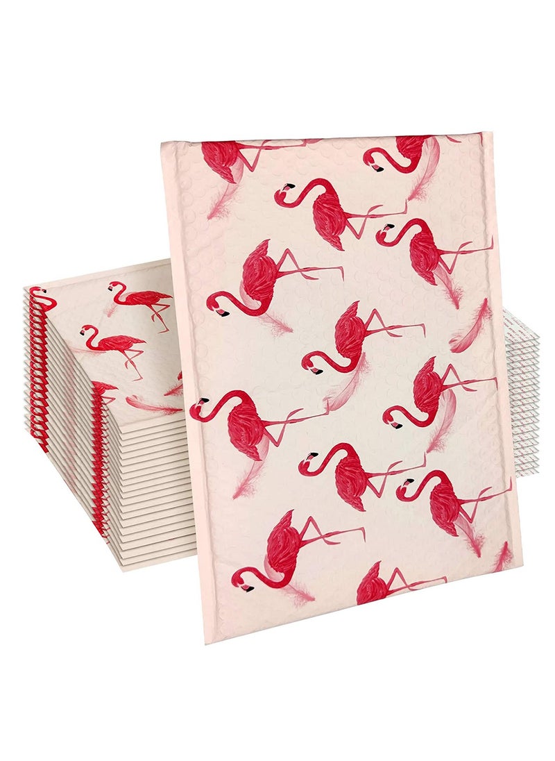 SYOSI - Poly Bubble Mailers Self Seal Padded Envelopes Waterproof Thicken Envelopes Pack of 25, 10x 13 Inch Pink Flamingo - Image 1