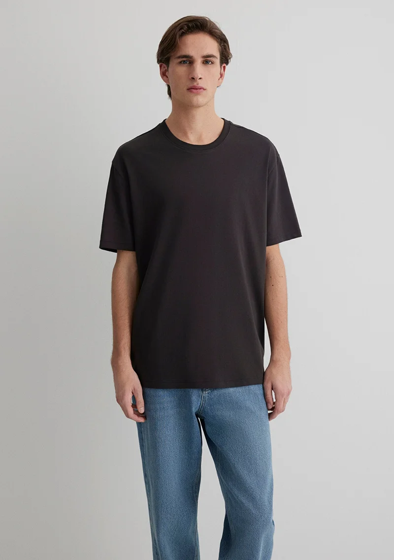 مافي Brown Basic T-Shirt