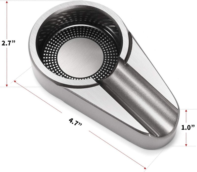 CiTree Cigar Travel Ashtray, Metal (Silver) - Image 5