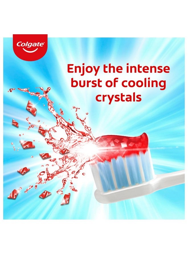 Colgate معجون أسنان ماكس فريش، معجون جل أحمر مع المنثول لنفس منعش للغاية، 600غ، 150غ × 4 (طازج حار) (عرض حزمة كومبو) - Image 4