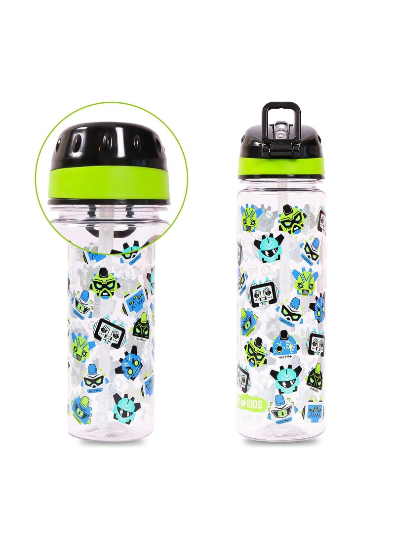 Eazy Kids Tritan Water Bottle w/ Carry handle Gen Z-Black 650ml - Image 5