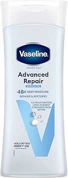 Vaseline Intensive Care Fragrance Free Advance Repair Lotion 400 ml Pack of 6 - Image 2